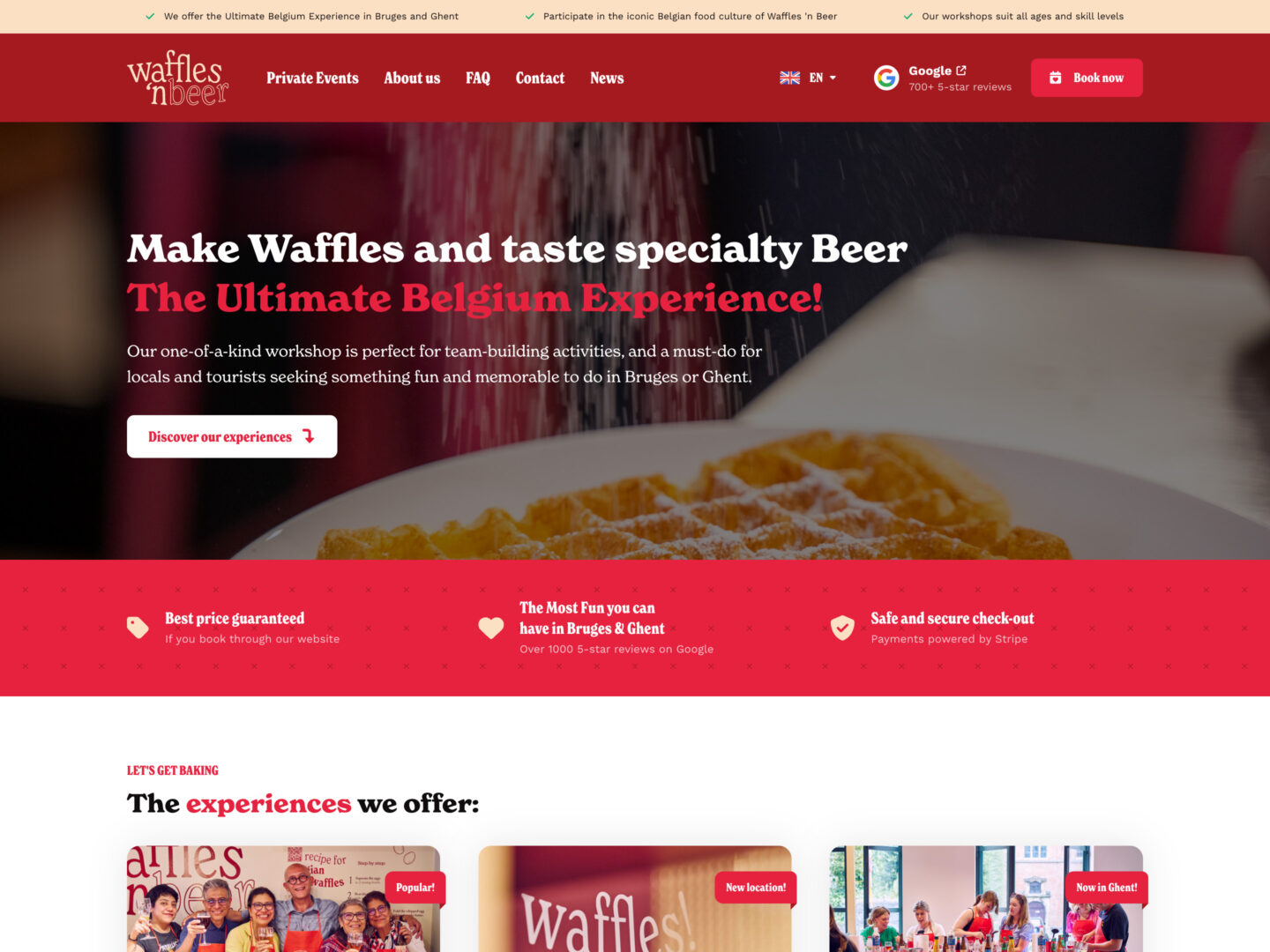 Waffles ’n Beer • DBK.nl - Masters in Online Business | Websites op maat