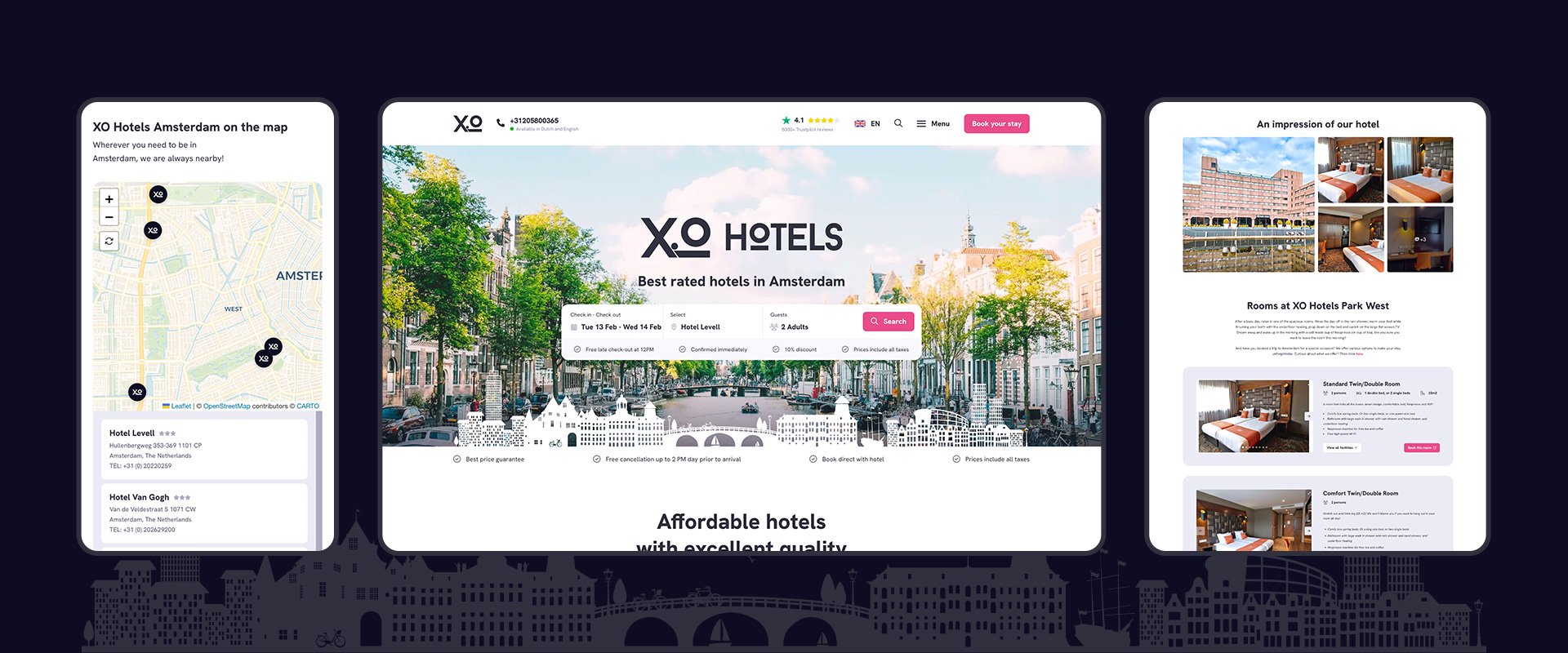 XO Hotels • DBK.nl - Masters in Online Business | Websites op maat