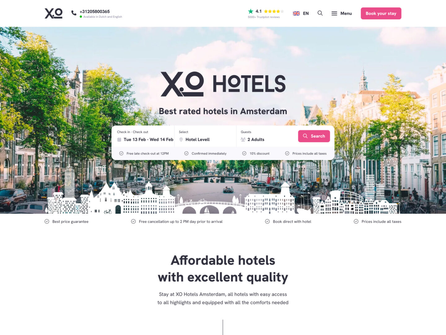 XO Hotels • DBK.nl - Masters in Online Business | Websites op maat