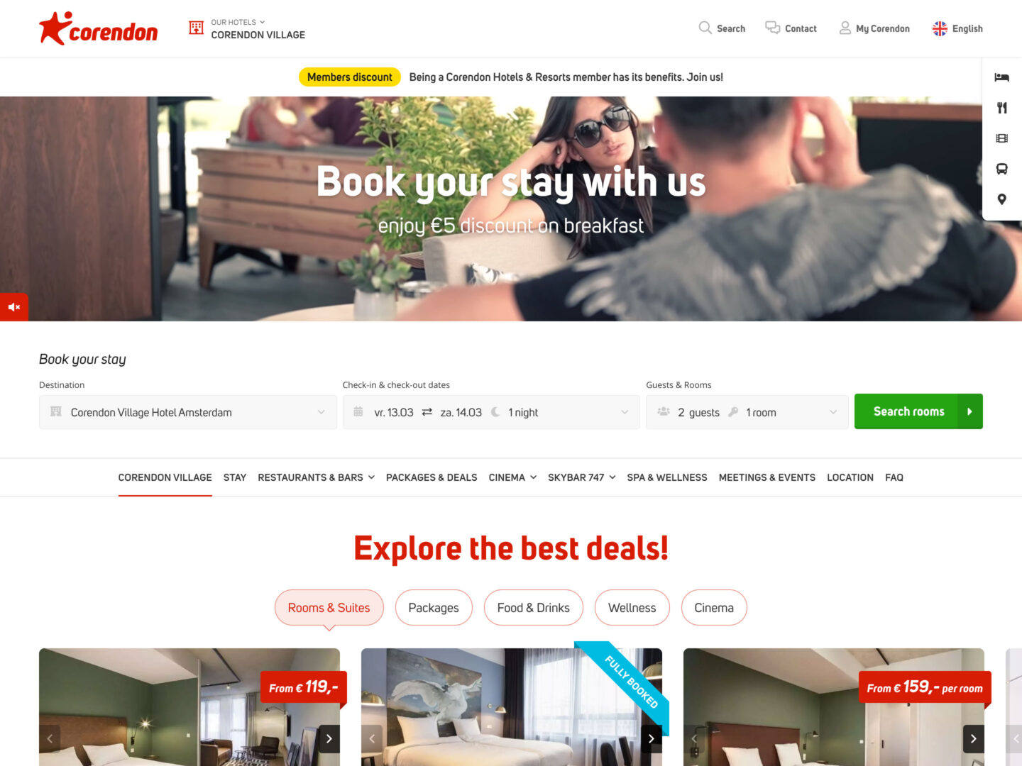 Corendon Hotels • DBK.nl - Masters in Online Business | Websites op maat