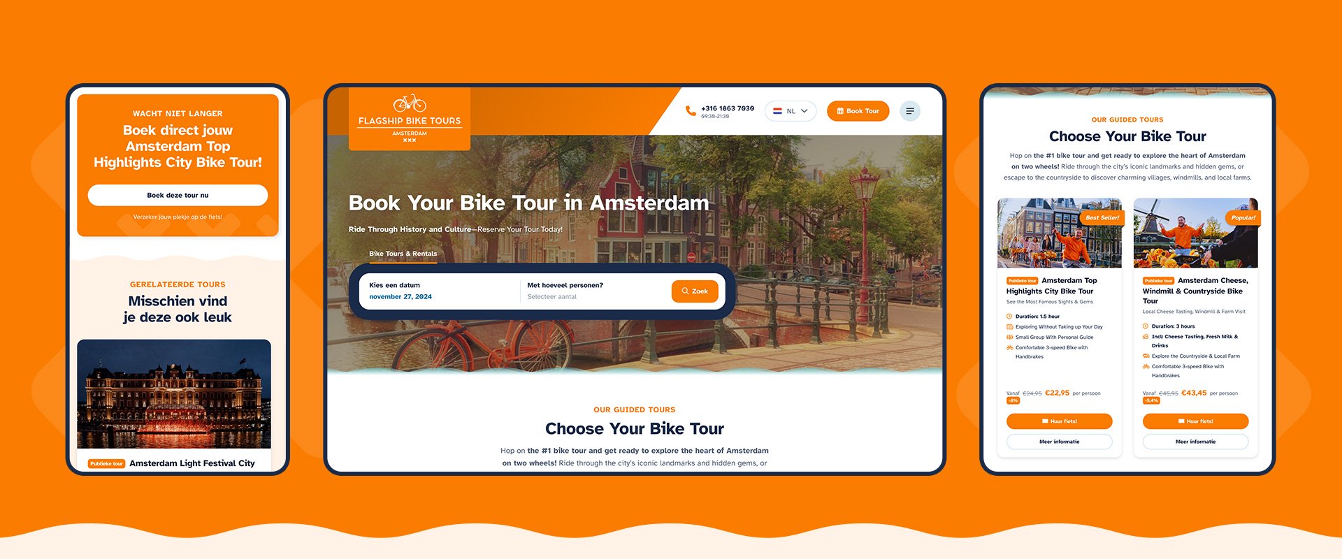 Flagship Bike Tours • DBK.nl - Masters in Online Business | Websites op maat