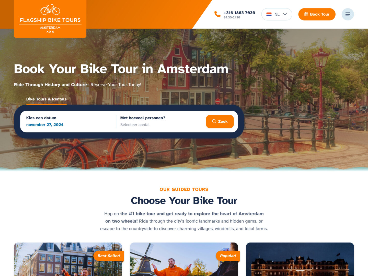 Flagship Bike Tours • DBK.nl - Masters in Online Business | Websites op maat