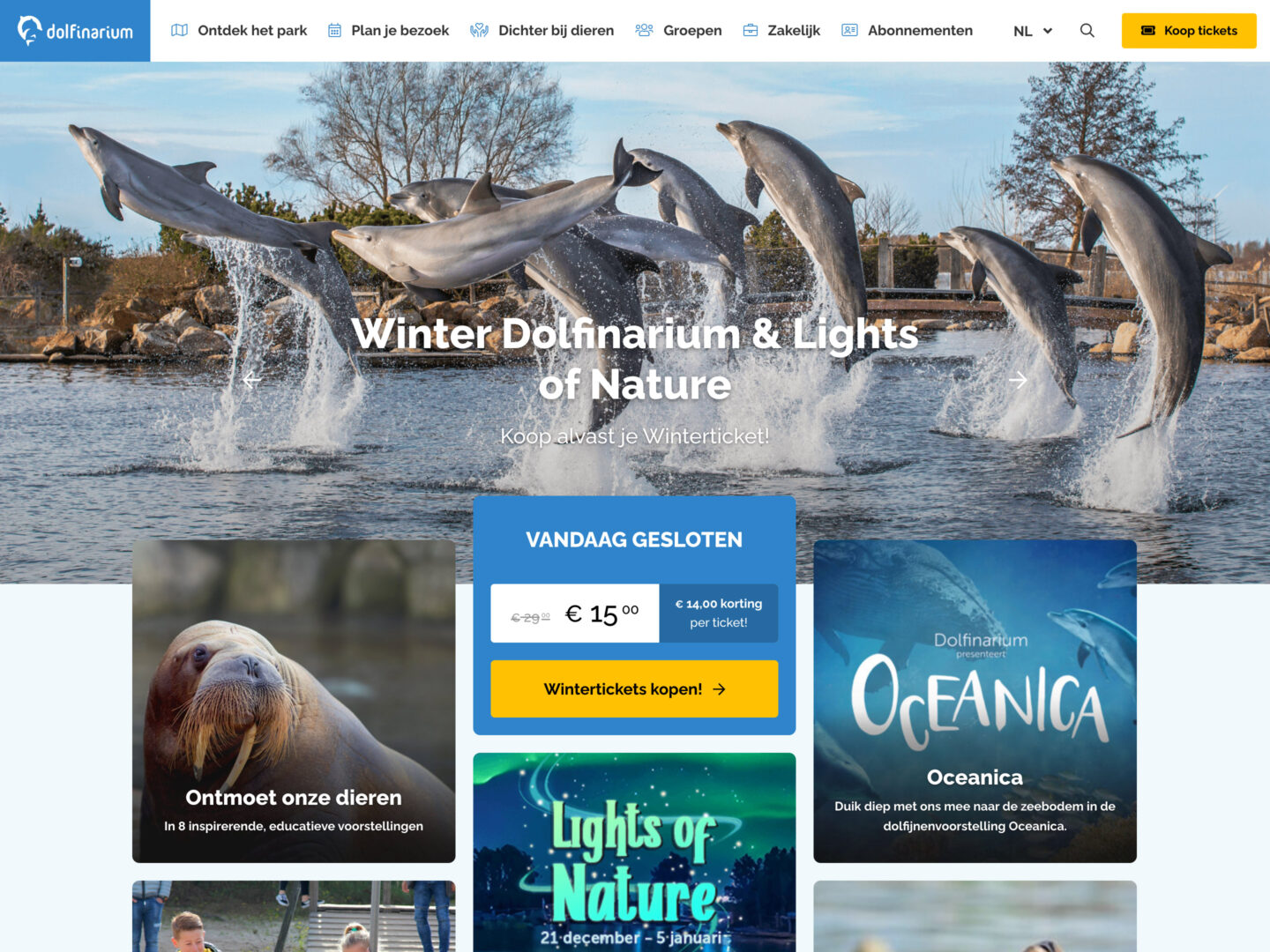 Dolfinarium Harderwijk • DBK.nl - Masters in Online Business | Websites op maat
