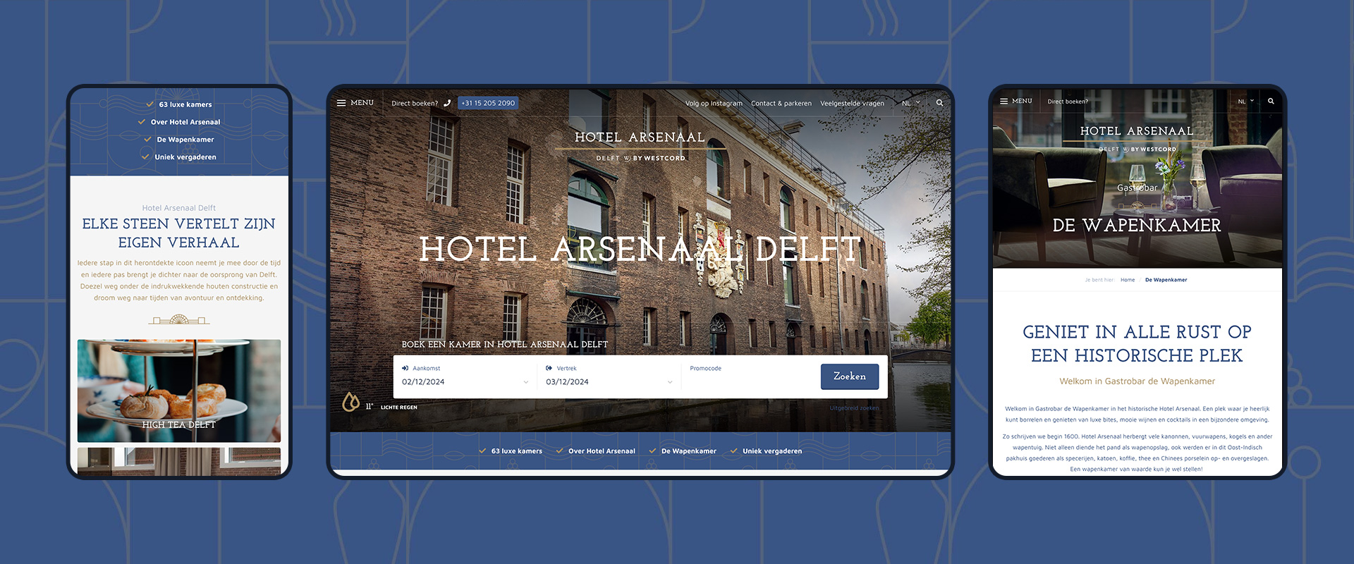 Hotel Arsenaal Delft • DBK.nl - Masters in Online Business | Websites op maat